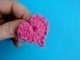 Как вязать сердечко крючком Урок 283 How to crochet little heart