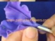 How to make Clay Flower Iris tutorial / Polymer Clay / Sugar Craft / Cake Decoration DIY