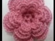 Crochet flower tutorial #3