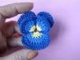 Crochet pansy Как вязать анютины глазки крючком Цветок 71
