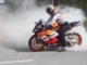 Honda CBR 1000RR Repsol BURNOUT _amp; WHEELIE