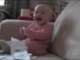 Baby Laughing Hysterically at Ripping Paper (Original)